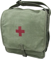 A real life military medical bag.