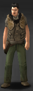 A survivor wearing a Shooting variant