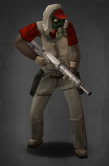 A survivor equipped with the Long Pistol