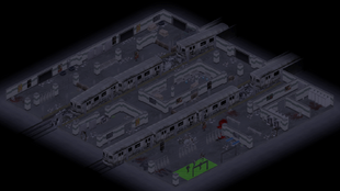 Layout of the Large Subway Station (A)