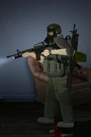 Survivor armed with an M4A1.