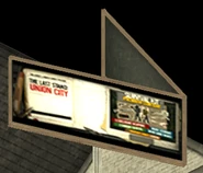A billboard advertising The Last Stand: Union City and its Survival Kit addon.