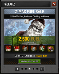 Z-Mas Fuel Sale - 2,500