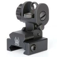 An iron sight in real life.