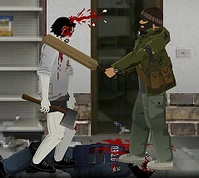 Using a cricket bat to induce blunt force trauma