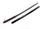 A black katana with its design similar to Tac-Blade