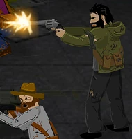 Jack firing the .357 Magnum