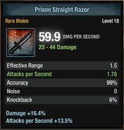 Rare Prison Straight Razor variant (TLS:DZ)