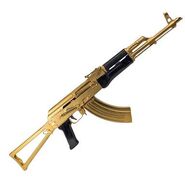 A gold-plated AK-47 in real life