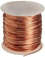 A spool of copper wire in real life.