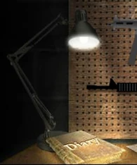 Jack's diary on his desk.