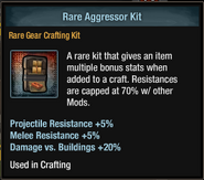 Rare Aggressor Crafting