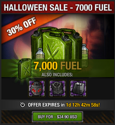 Halloween Fuel Sale - 7000
