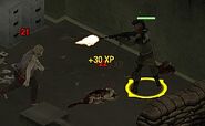 A survivor firing an AR556-SEMI in-game