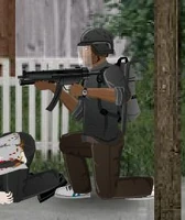 Survivor prepared with the MP5 (Alpha)