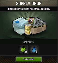 Supply Drop - Food and Water
