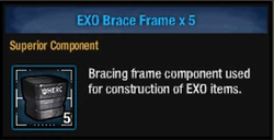 Exo brace frame