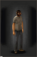 A survivor with the Mauler's Mask Reborn.