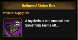 Tlsdz hallowed shrine box