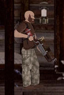 Terry Granger, the inventor of the Hell Slinger.