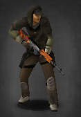 A survivor equipped with the SVD