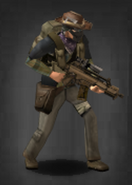 Survivor equipped with the Scoped variant