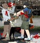 Decapitating zombies with the Katana