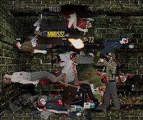 The M249 in combat, making it rain zombies!