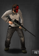 Survivor equipped with the M40A5