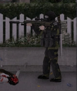 Survivor with the Spec Ops variant of the SCAR-H.