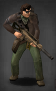 Survivor equipped with the Suppressed variant