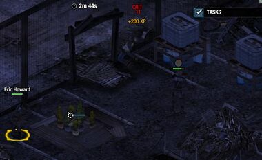 A raid in progress.