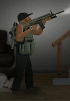 Survivor wielding the SCAR-H.