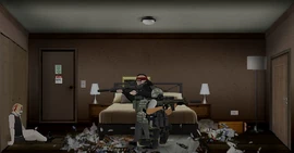 Locked Room 403 (note bag to the right; it contains $350)