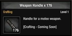 Weapon handle