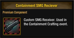 Containment SMG Receiver