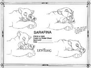 Sarafina model sheet