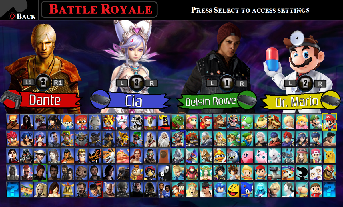 A roster I made for hypothetical Street Fighter vs Mortal Kombat