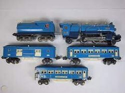 Lionel blue comet o gauge outlet