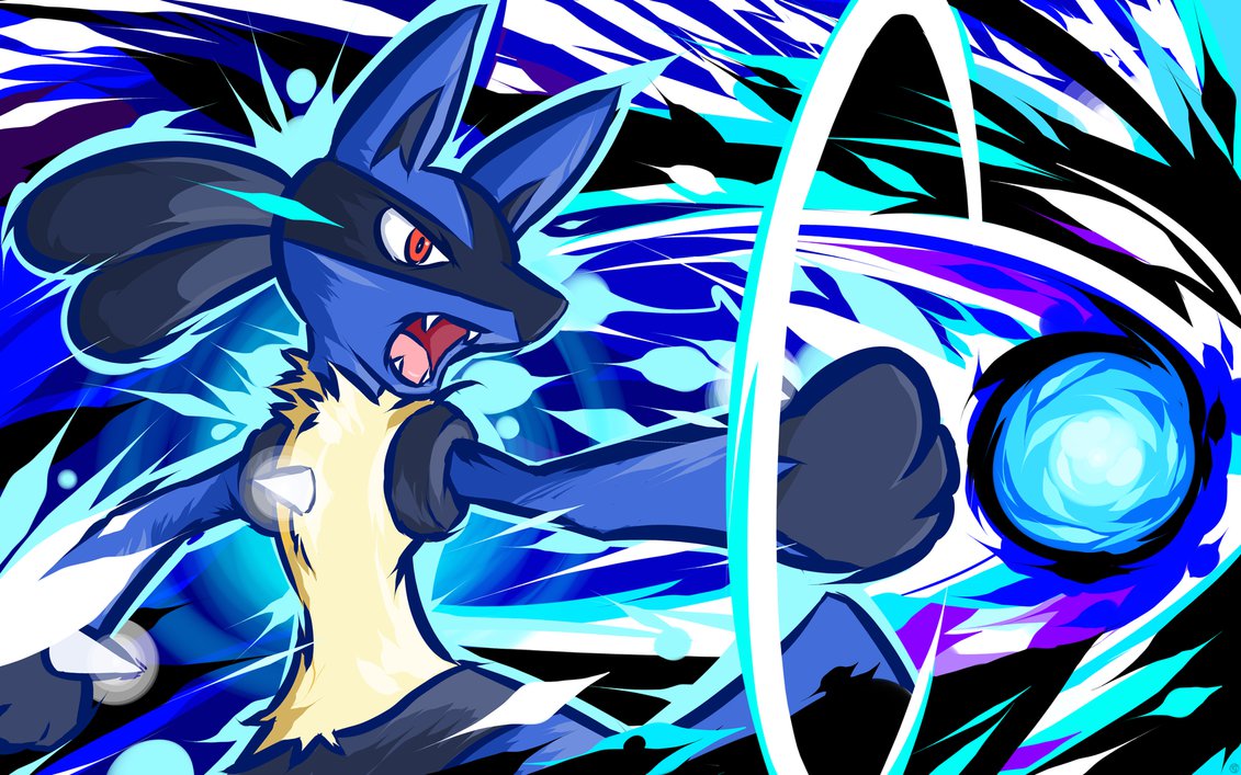 Download Pokemon Lucario Punches Wallpaper