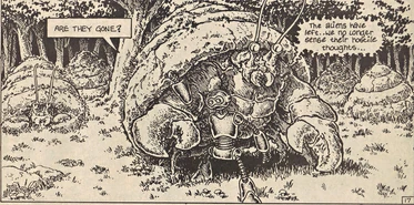 Fugitoid+Varlesh2.jpg (186 KB) The Varlesh and his cohorts sense the threat of the Federats has gone, Honeycutt has evaded them for now.