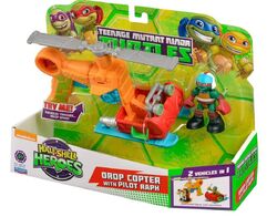 Half Shell Heroes Drop Copter with Pilot Raph 2014 release