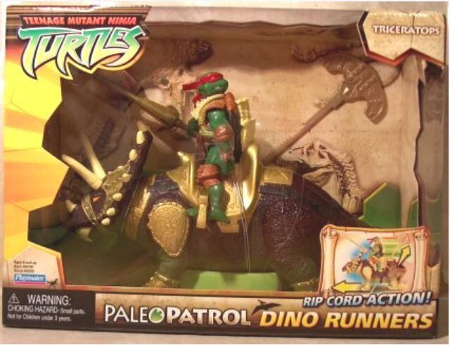 Teenage Mutant Ninja Turtles TMNT Paleo Patrol Dino Runners Allosaurus 2006  RARE