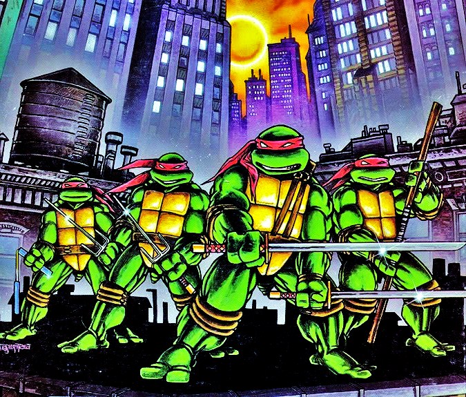 Mirage Teenage Mutant Ninja Turtles Où est la fête gris Portefeuille 