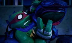 Raphael realizes what he's doing and panics.