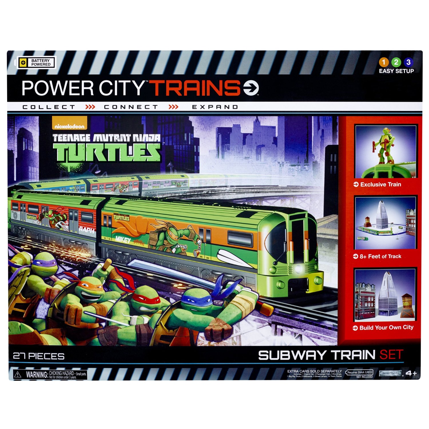 TRAINS　Teenage　POWER　Mutant　Turtles　Subway　CITY　平行輸入-　Ninja　Set