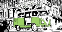 April O'Neil's van Black, White & Green