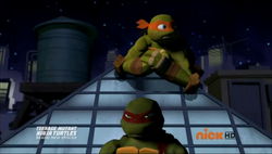 Mikey annoying Raph