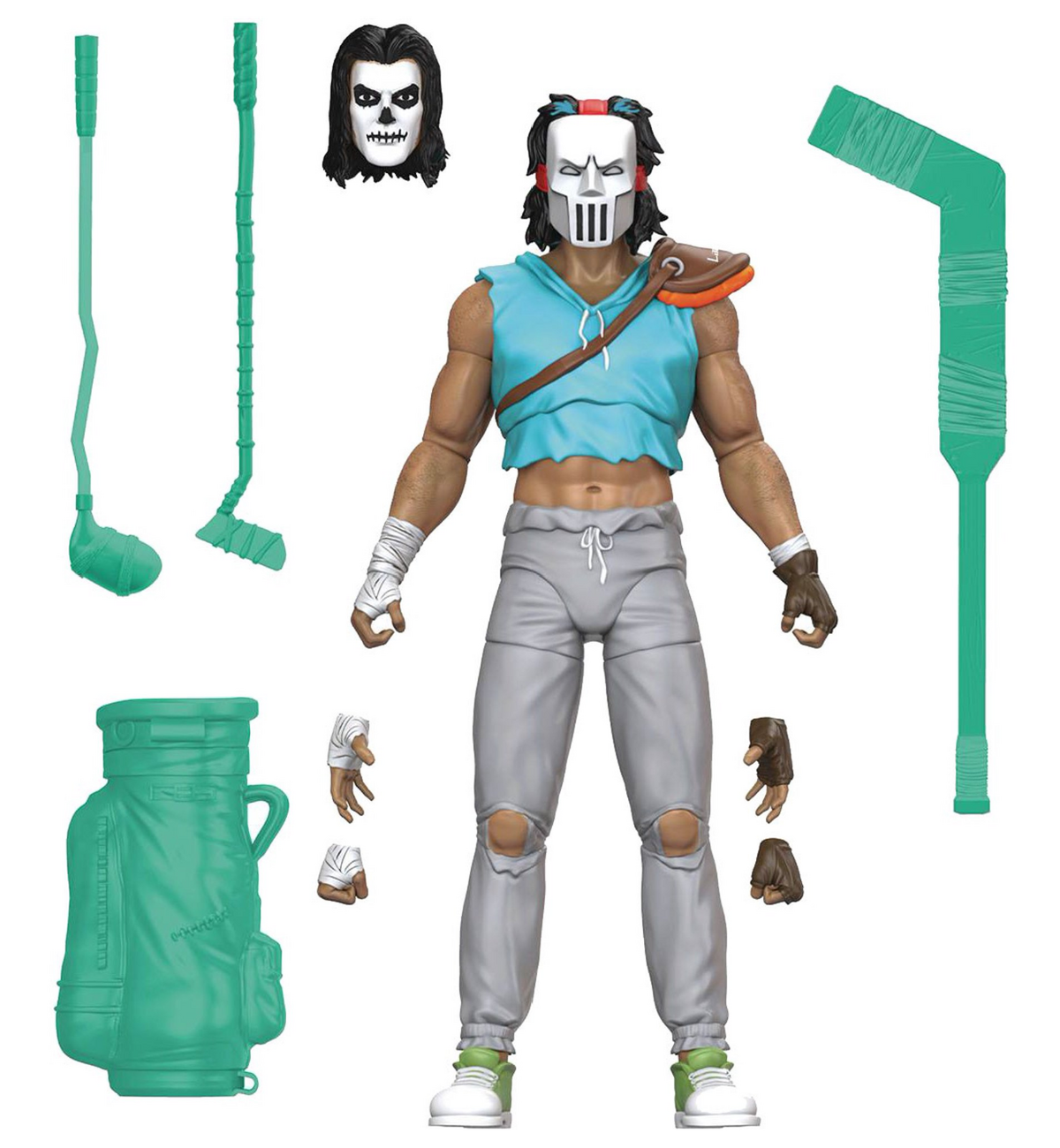 Casey Jones Skull Face Glow in the Dark 2022 BST AXN Figure casey-jones-skull-face-glow-in-the-dark-2022-bst-axn-figure