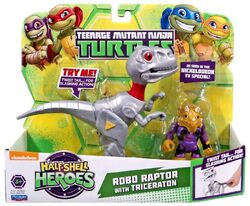 Half-Shell Heroes Robo Raptor with Triceraton 2016 release